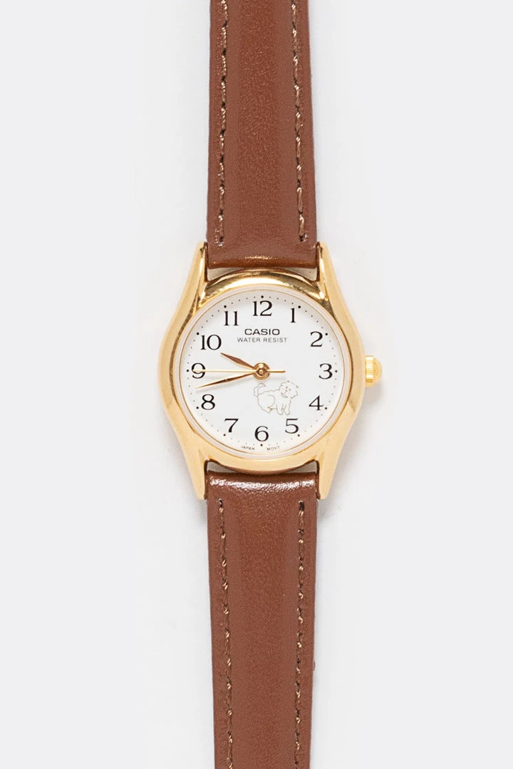 Los Angeles Apparel WCHADBCAT - Casio Women's Siberian Cat Leather Watch 4 Los Angeles Apparel WCHADBCAT - Casio Women's Siberian Cat Leather Watch