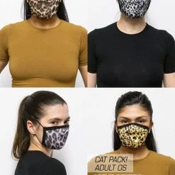 Los Angeles Apparel Women's FACEMASK4 - 4-Pack Cotton Mask 10 Los Angeles Apparel Women's FACEMASK4 - 4-Pack Cotton Mask
