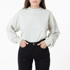 Los Angeles Apparel 1406GD Unisex - Long Sleeve Garment Dye Mockneck T-Shirt