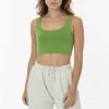 Los Angeles Apparel 8383GD - Garment Dye Cotton Spandex Crop Tank
