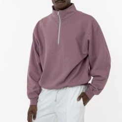Los Angeles Apparel Men's CF408GD - 10 Oz. Garment Dye Cotton Fleece Half Zip Pullover 11 Los Angeles Apparel Men's CF408GD - 10 Oz. Garment Dye Cotton Fleece Half Zip Pullover