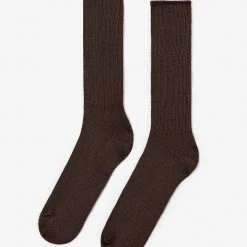 Los Angeles Apparel RIBCSOCK - Flat Knit Rib Crew Sock Women's