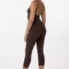 Los Angeles Apparel 83026GD - Garment Dye Cropped Spaghetti Unitard Women's