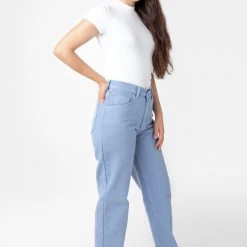 Los Angeles Apparel RBDW01GD - Garment Dye Women's Relaxed Fit Bull Denim Jean