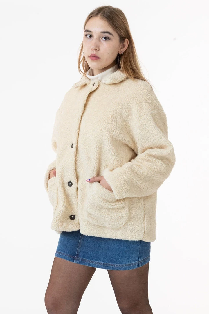 Los Angeles Apparel SHRW10 - Women's Sherpa Coat 10 Los Angeles Apparel SHRW10 - Women's Sherpa Coat