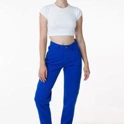 Los Angeles Apparel RBDW01GD - Garment Dye Women's Relaxed Fit Bull Denim Jean (Limited Edition)