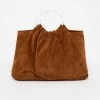 Los Angeles Apparel RLH3480 - Suede Acrylic Ring Bag Women's