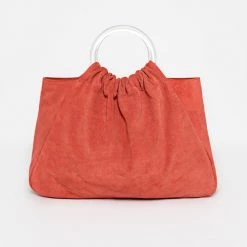 Los Angeles Apparel RLH3480 - Suede Acrylic Ring Bag Women's 16 Los Angeles Apparel RLH3480 - Suede Acrylic Ring Bag Women's