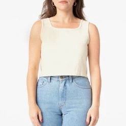 Los Angeles Apparel 1822GD - Garment Dye Crop Tank Women's