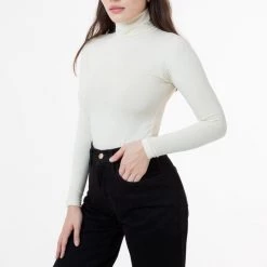 Los Angeles Apparel 8306GD - Cotton Spandex Garment Dye Turtleneck