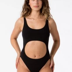 Los Angeles Apparel B106CF - Cutout Bodysuit Women's