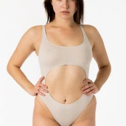 Los Angeles Apparel B106CF - Cutout Bodysuit Women's