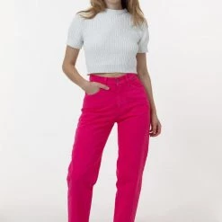 Los Angeles Apparel RBDW01GD - Garment Dye Women's Relaxed Fit Bull Denim Jean