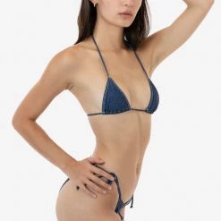 Los Angeles Apparel RNT3003P - Printed String Bikini Top
