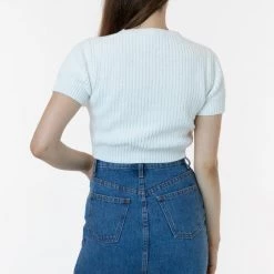 Los Angeles Apparel Women's RDNW33 - Denim Mini Skirt