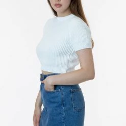 Los Angeles Apparel Women's RDNW33 - Denim Mini Skirt