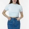Los Angeles Apparel Women's RDNW33 - Denim Mini Skirt