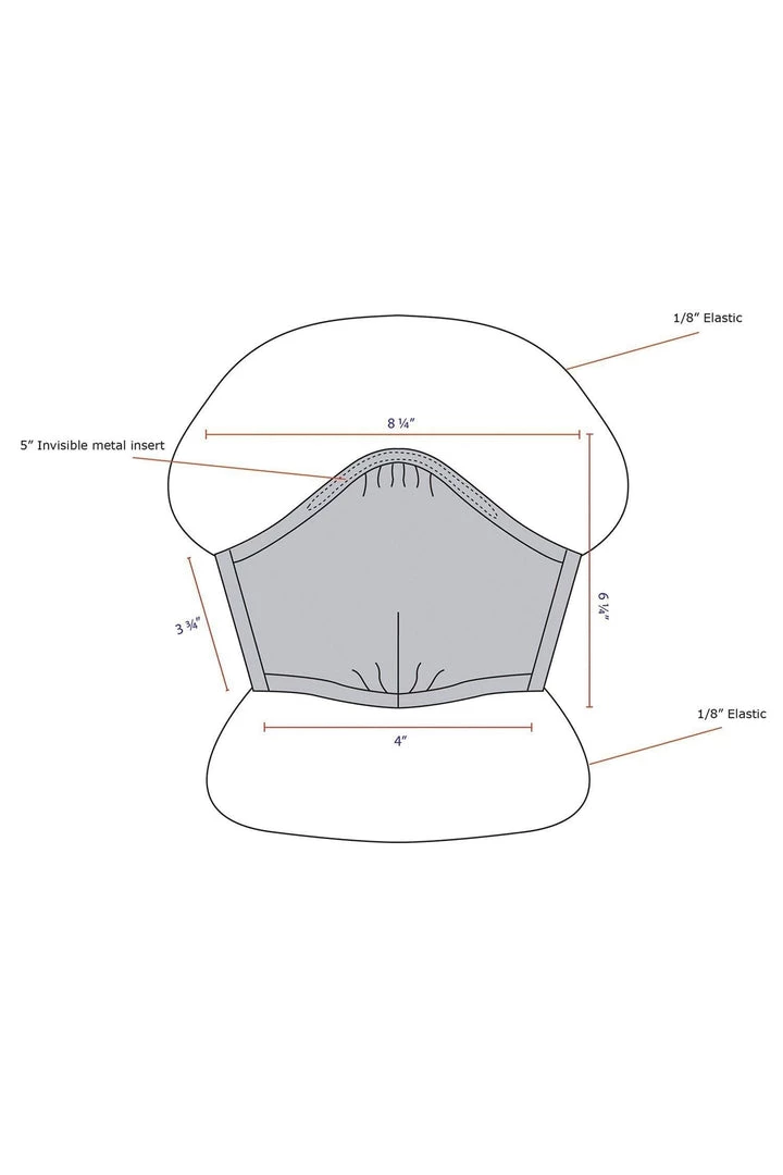 Los Angeles Apparel Women's FACEMASK4 - 4-Pack Cotton Mask 6 Los Angeles Apparel Women's FACEMASK4 - 4-Pack Cotton Mask