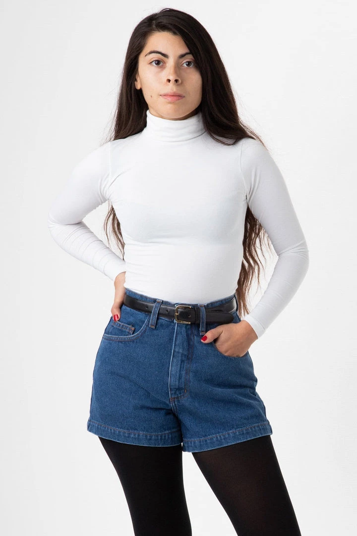 Los Angeles Apparel RDNW04 - Denim Loose Short Women's 8 Los Angeles Apparel RDNW04 - Denim Loose Short Women's