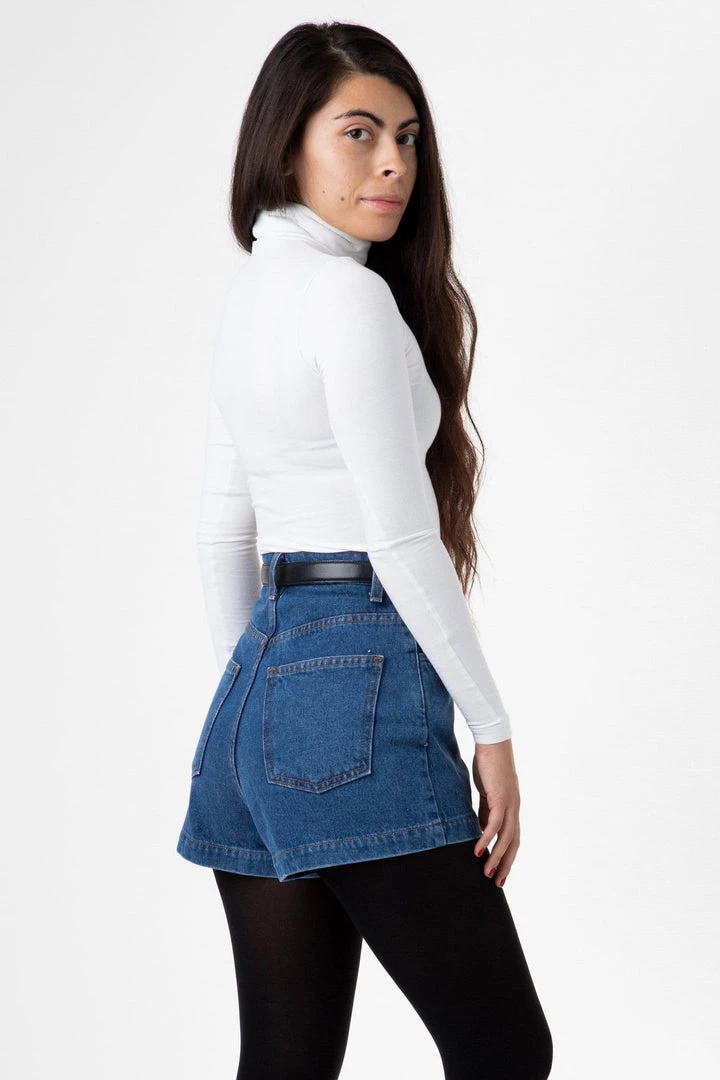 Los Angeles Apparel RDNW04 - Denim Loose Short Women's 4 Los Angeles Apparel RDNW04 - Denim Loose Short Women's