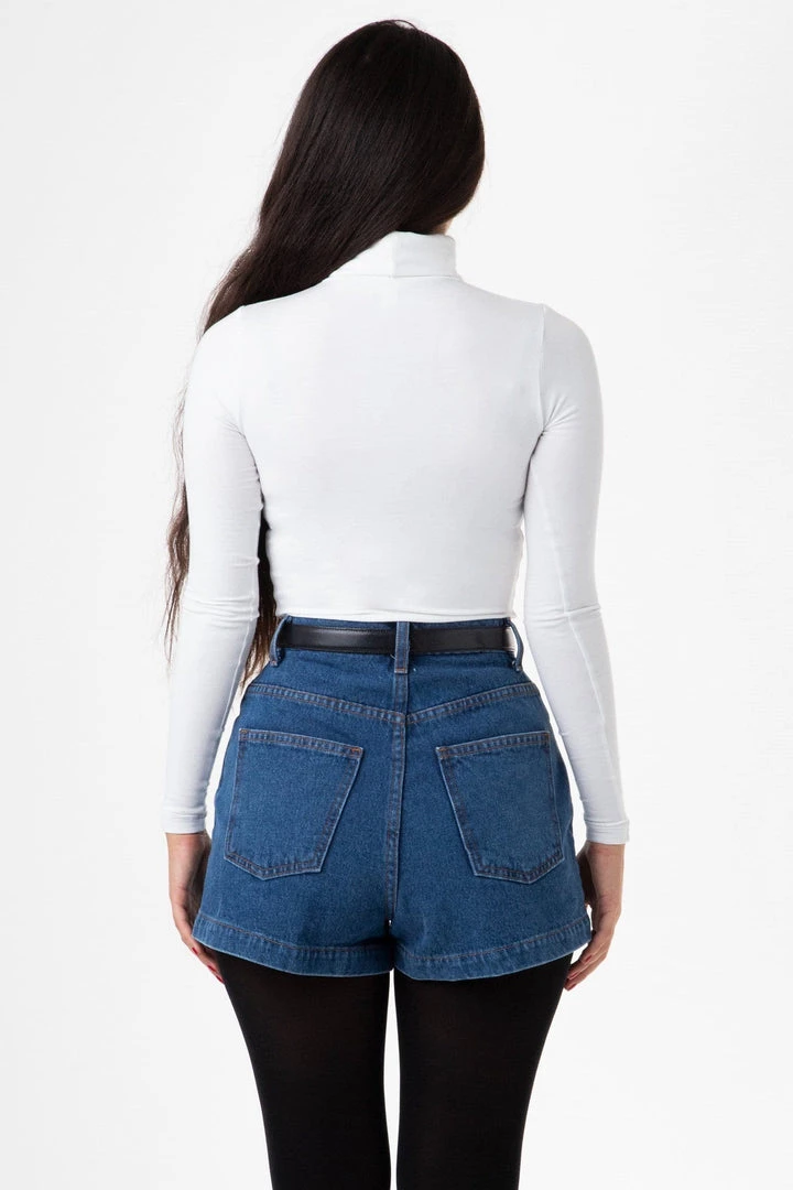 Los Angeles Apparel RDNW04 - Denim Loose Short Women's 9 Los Angeles Apparel RDNW04 - Denim Loose Short Women's