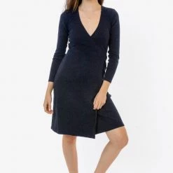 Los Angeles Apparel 3388GD - 2x1 Heavy Rib Wrap Dress Women's