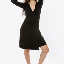 Los Angeles Apparel 3388GD - 2x1 Heavy Rib Wrap Dress Women's