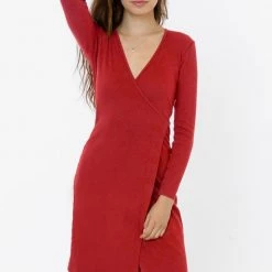 Los Angeles Apparel 3388GD - 2x1 Heavy Rib Wrap Dress Women's