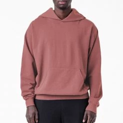 Los Angeles Apparel MWT09GD - Long Sleeve Garment Dye French Terry Pullover Hoodie