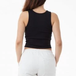 Los Angeles Apparel Women's 21308 - 2x1 Crop Tank