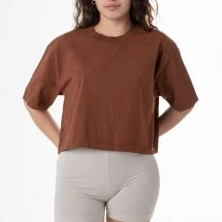 Los Angeles Apparel Women's 1820GD - Oversized Crop Tee