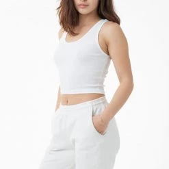 Los Angeles Apparel Women's 21308 - 2x1 Crop Tank