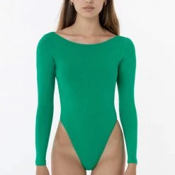 Los Angeles Apparel B307GD - Garment Dye Long Sleeve Boatneck Dance Bodysuit Women's 22 Los Angeles Apparel B307GD - Garment Dye Long Sleeve Boatneck Dance Bodysuit Women's