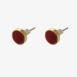 Los Angeles Apparel Women's EARES70 - 7mm Enamel Stud Earrings