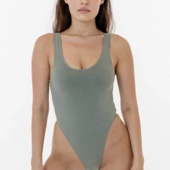 Los Angeles Apparel Women's B310GD - Garment Dye Tank Thong Bodysuit