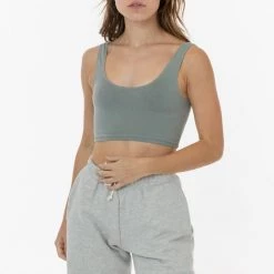 Los Angeles Apparel 8383GD - Garment Dye Cotton Spandex Crop Tank