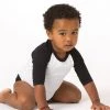 Los Angeles Apparel Kid's FF0053 - Infant 3/4 Sleeve Poly Cotton Raglan