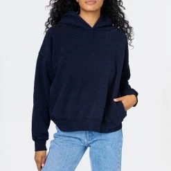 Los Angeles Apparel WF369GD - Puffy Heavyweight Fleece Cropped Hoodie