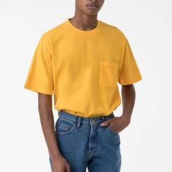 Los Angeles Apparel 1809GD Mix - Short Sleeve Garment Dye Pocket T-Shirt