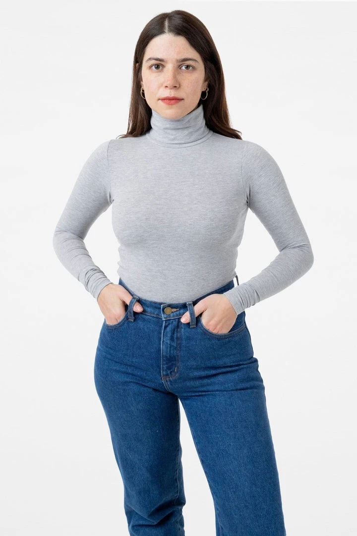 Los Angeles Apparel 8306 - Cotton Spandex Turtleneck 10 Los Angeles Apparel 8306 - Cotton Spandex Turtleneck