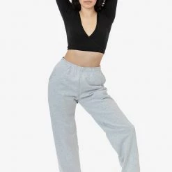Los Angeles Apparel Women's HF-05 Unisex - 14 Oz. Heavy Fleece Straight Leg Sweatpant