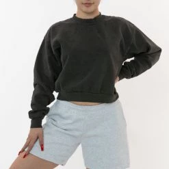 Los Angeles Apparel HF-02 Unisex - 14oz. Heavy Fleece Mid-Length Short Women's