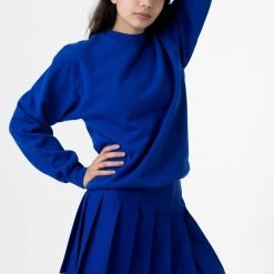 Los Angeles Apparel Women's HF07GD Unisex - 14oz. Garment Dye Heavy Fleece Pullover Crewneck Sweatshirt