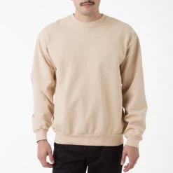 Los Angeles Apparel HF07GD Mix - 14oz. Garment Dye Heavy Fleece Pullover Crewneck Sweatshirt Women's