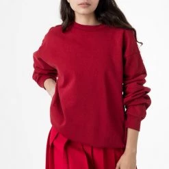 Los Angeles Apparel Women's HF07GD Unisex - 14oz. Garment Dye Heavy Fleece Pullover Crewneck Sweatshirt