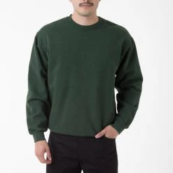 Los Angeles Apparel HF07GD - 14oz. Garment Dye Heavy Fleece Pullover Crewneck Sweatshirt Men's