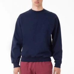 Los Angeles Apparel HF07GD - 14oz. Garment Dye Heavy Fleece Pullover Crewneck Sweatshirt Men's