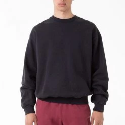 Los Angeles Apparel HF07GD - 14oz. Garment Dye Heavy Fleece Pullover Crewneck Sweatshirt Men's