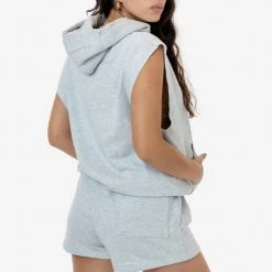 Los Angeles Apparel HF-08 Unisex - 14 Oz. Heavy Fleece Sleeveless Hooded Pullover Women's 12 Los Angeles Apparel HF-08 Unisex - 14 Oz. Heavy Fleece Sleeveless Hooded Pullover Women's