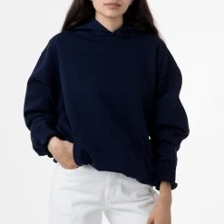 Los Angeles Apparel HF09GD Unisex - Garment Dye 14oz. Heavy Fleece Hooded Pullover Sweatshirt Women's